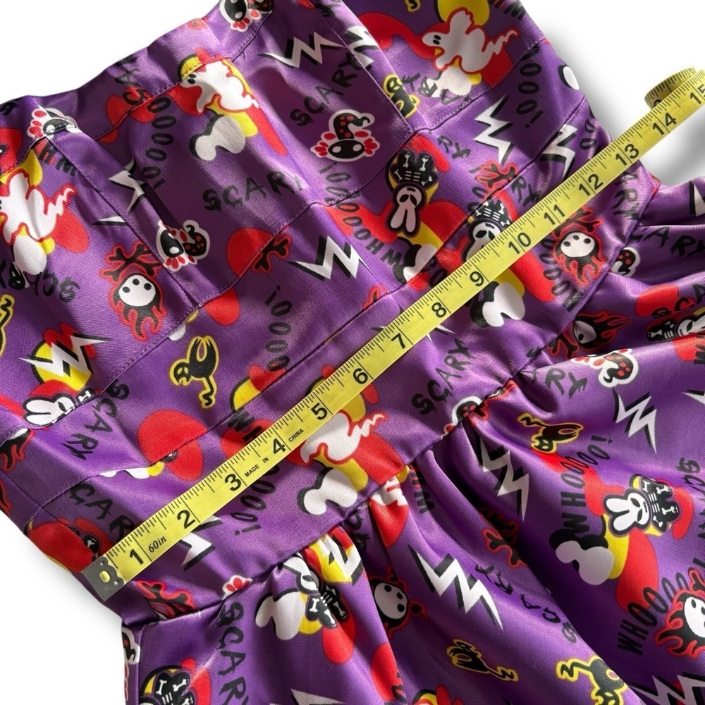 Hell Bunny Haunted House Purple Mesh Halloween Dress Size Small - Picture 8 of 11